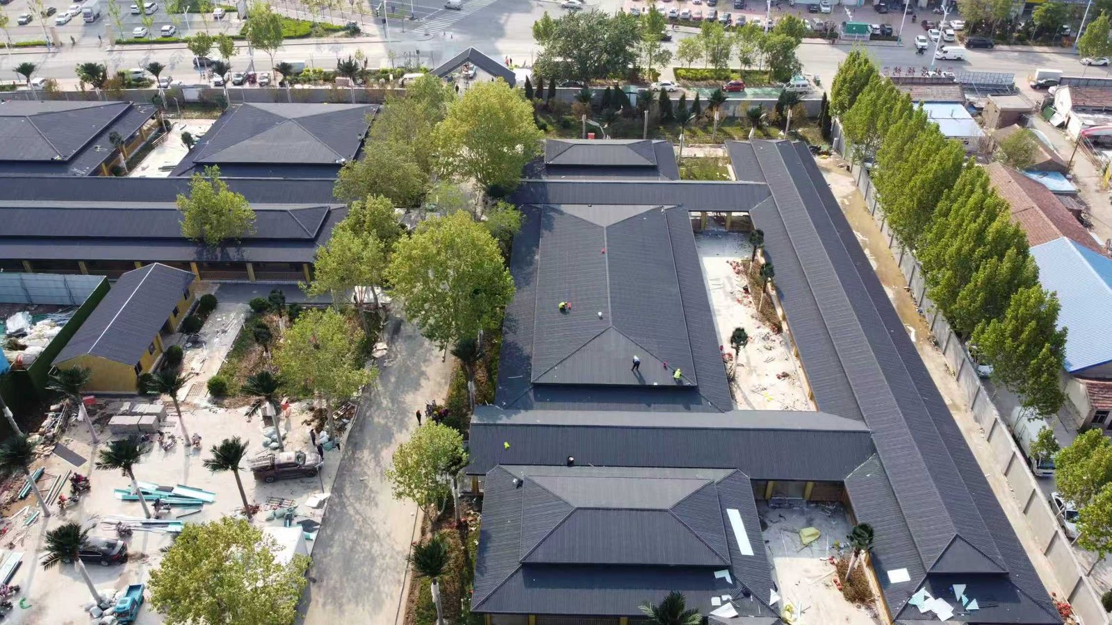 Industrial roofing application